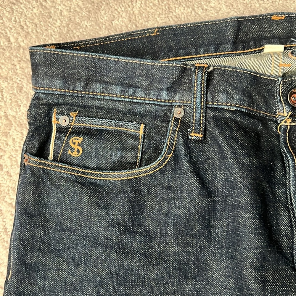 Todd Snyder EUC Men’s Slim Leg Selvedge Dark Denim, 34x30
